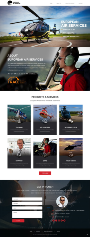Diseño Web por pb para European Air Service | Diseño: #11067064