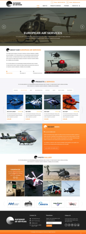 Diseño Web por pb para European Air Service | Diseño: #11067066