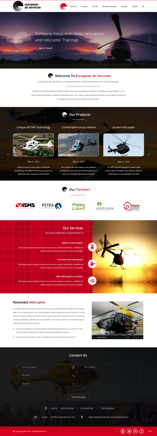 Diseño Web por pb para European Air Service | Diseño #11067082