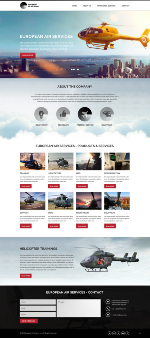 Diseño Web por pb para European Air Service | Diseño: #11078121