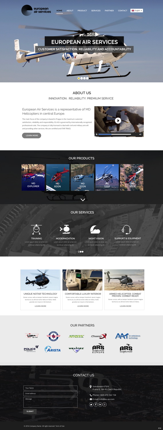 Diseño Web por pb para European Air Service | Diseño #11078123