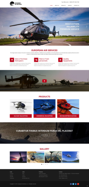 Diseño Web por pb para European Air Service | Diseño: #11087723