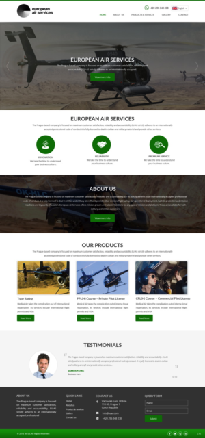 Diseño Web por pb para European Air Service | Diseño: #11087724