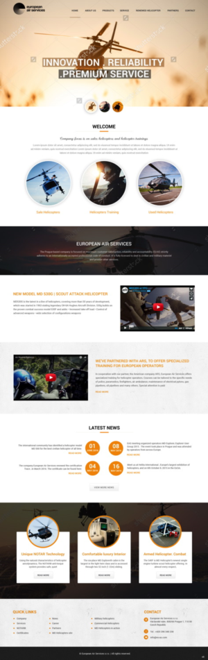 Diseño Web por pb para European Air Service | Diseño: #11088667
