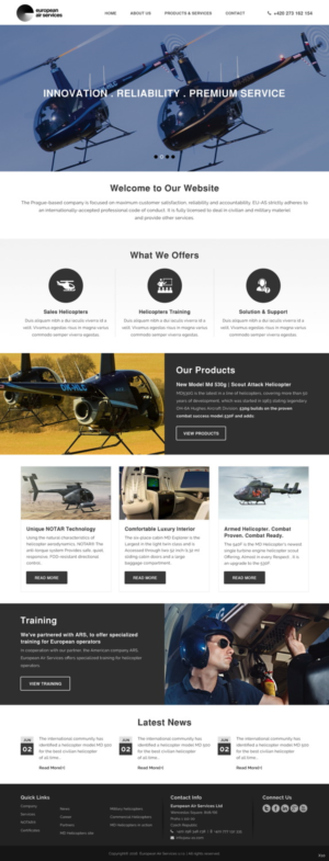Diseño Web por pb para European Air Service | Diseño: #11088670