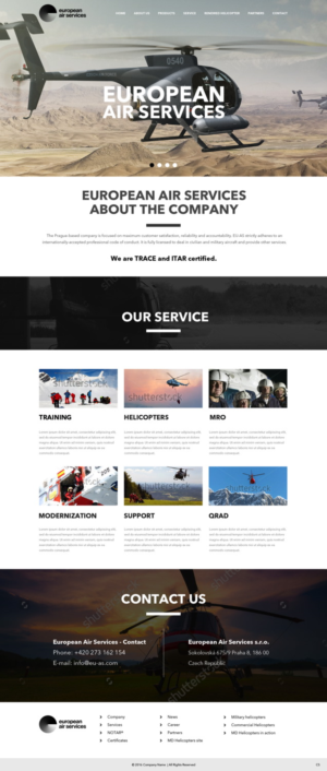 Diseño Web por pb para European Air Service | Diseño: #11088673