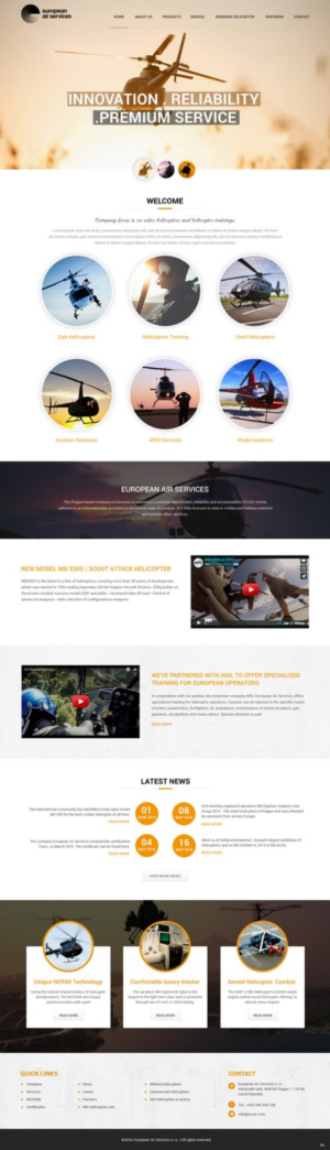 Diseño Web por pb para European Air Service | Diseño: #11333500