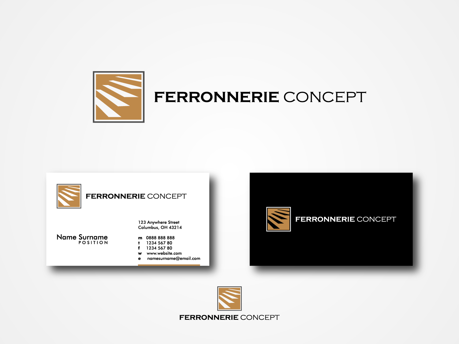 Logo Design by shanks for FERRONNERIE CONCEPT | Design #11213571