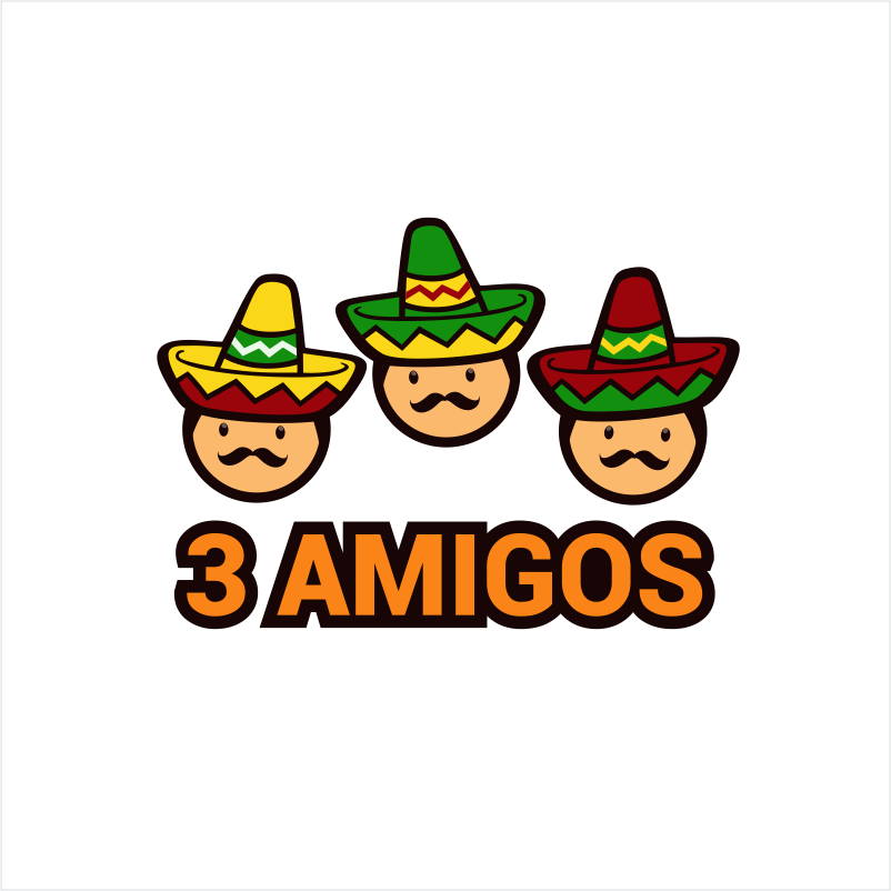 Playful, Modern, Catering Logo Design for 3 AMIGOS by gaborovna | Design  #16598997