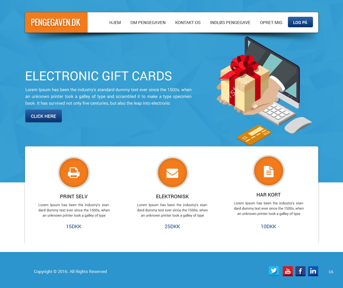 Landing Page Design by pb for www.pengegaven.dk | Design #11067198