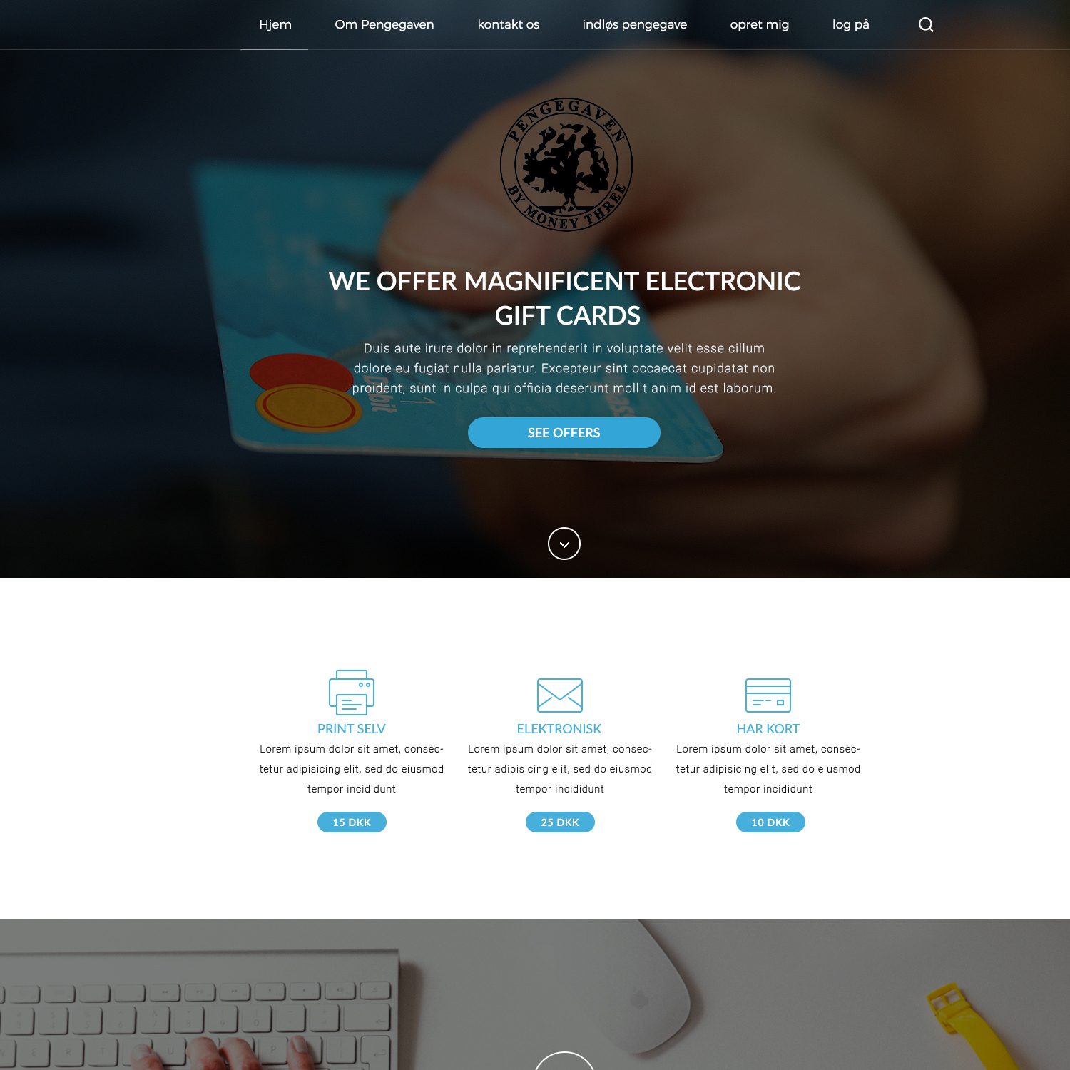 Landing Page-Design von Aymane Boukhriss für www.pengegaven.dk | Design #11113623