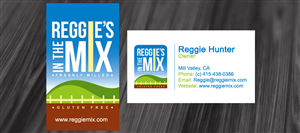 Reggie's In the Mix business card