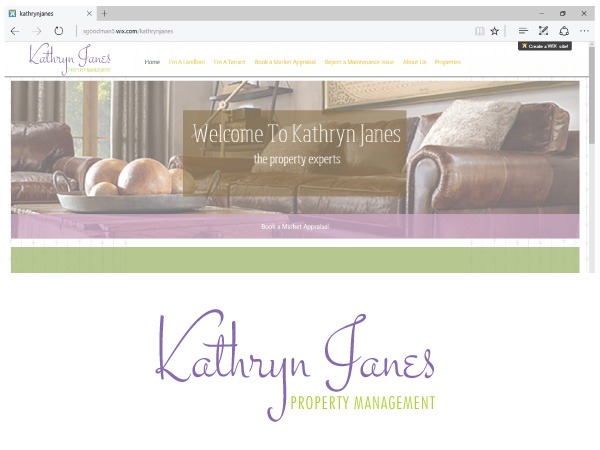 Logo Design by Alien Cookie for Kathryn Janes Property Management | Design #11058081