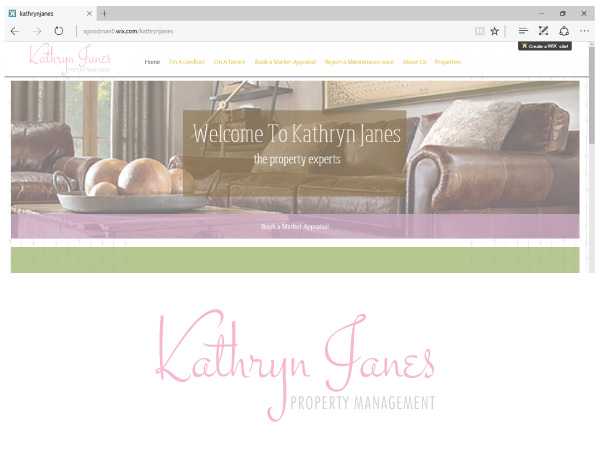 Logo Design by Alien Cookie for Kathryn Janes Property Management | Design #11069245