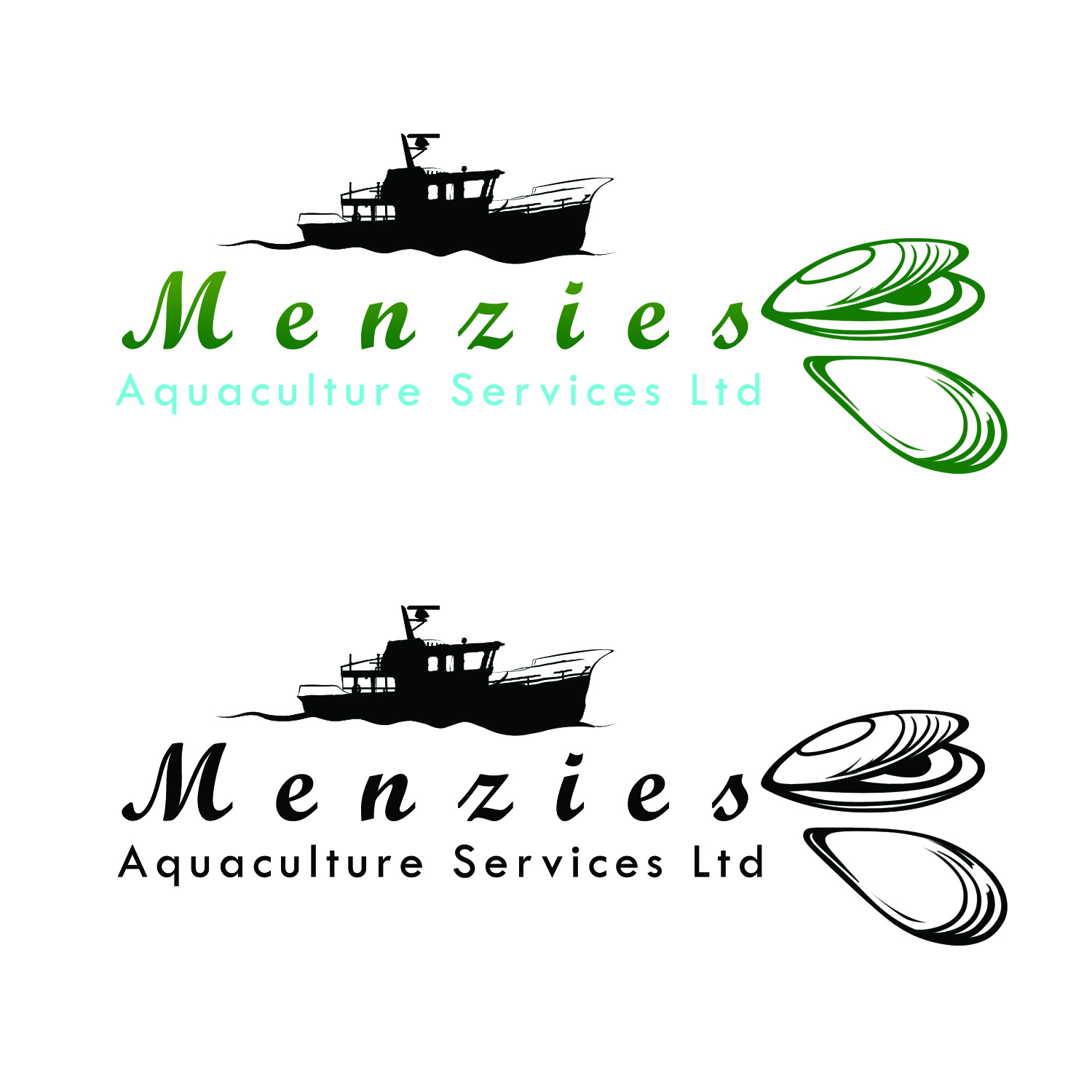 Logo Design by syam9995DESIGNRE for Menzies Aquaculture Services Ltd | Design #11154634