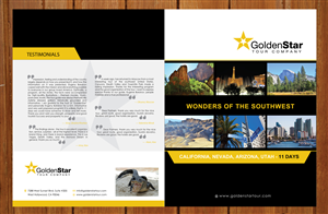 Broschüren-Design von Sbss für Golden Star Tour, Inc. | Design: #2289222