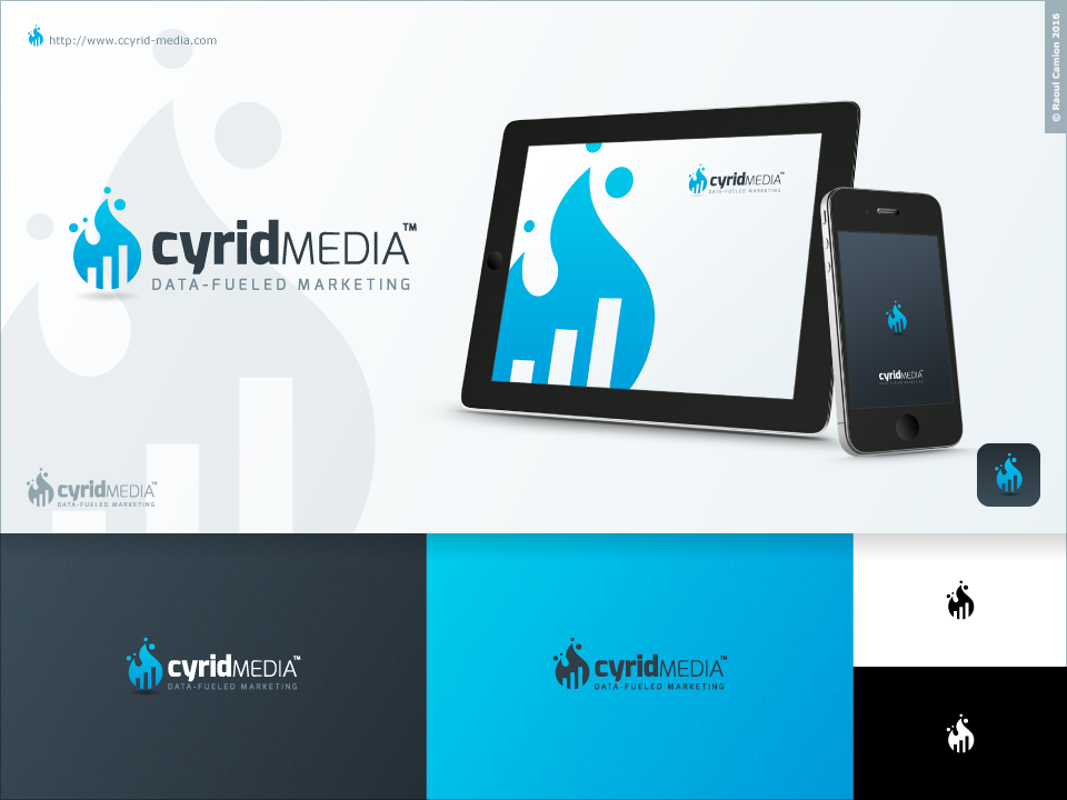 Logo Design by Raoul Camion for Cyrid Media | Design #11255042