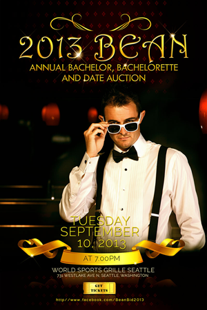 Charity Date Auction Advertisment Poster | Poster Design by jshan