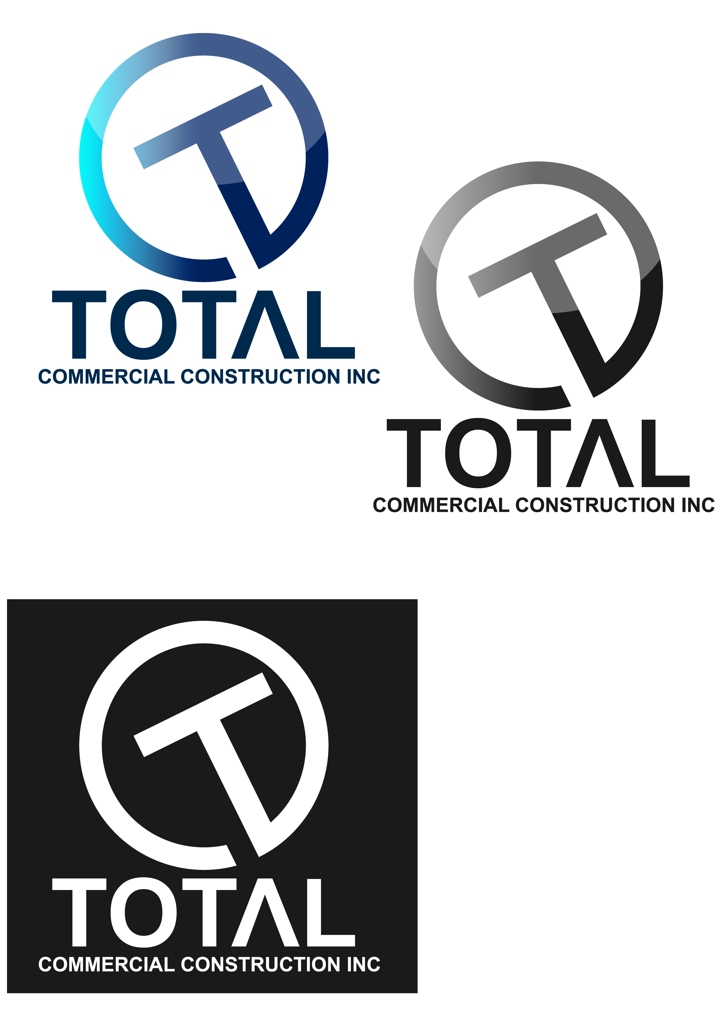Logo Design by Electric Sparrow for Total Commercial Construction Inc. | Design #24179