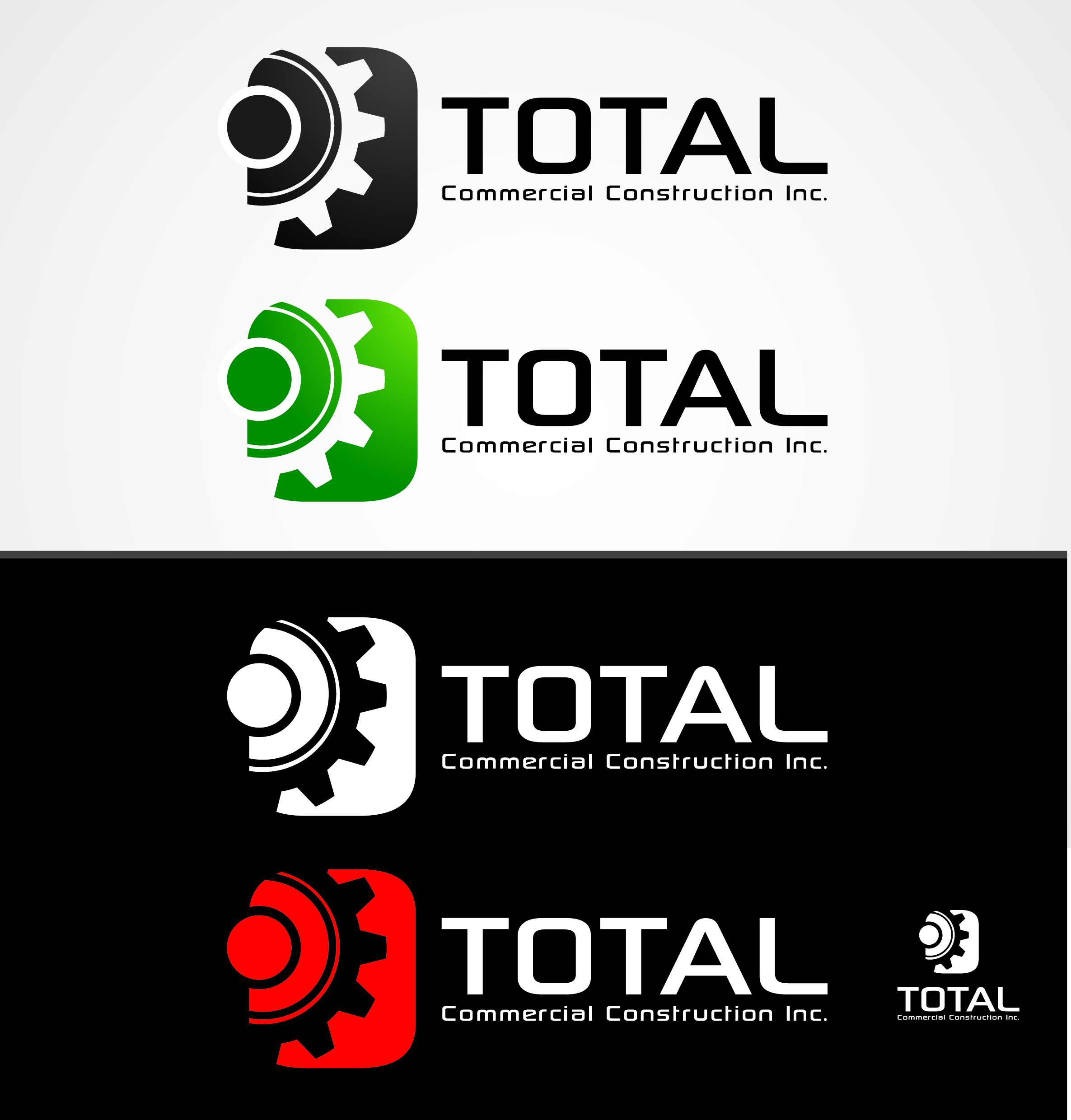 Logo Design by Smoov Designs for Total Commercial Construction Inc. | Design #23990