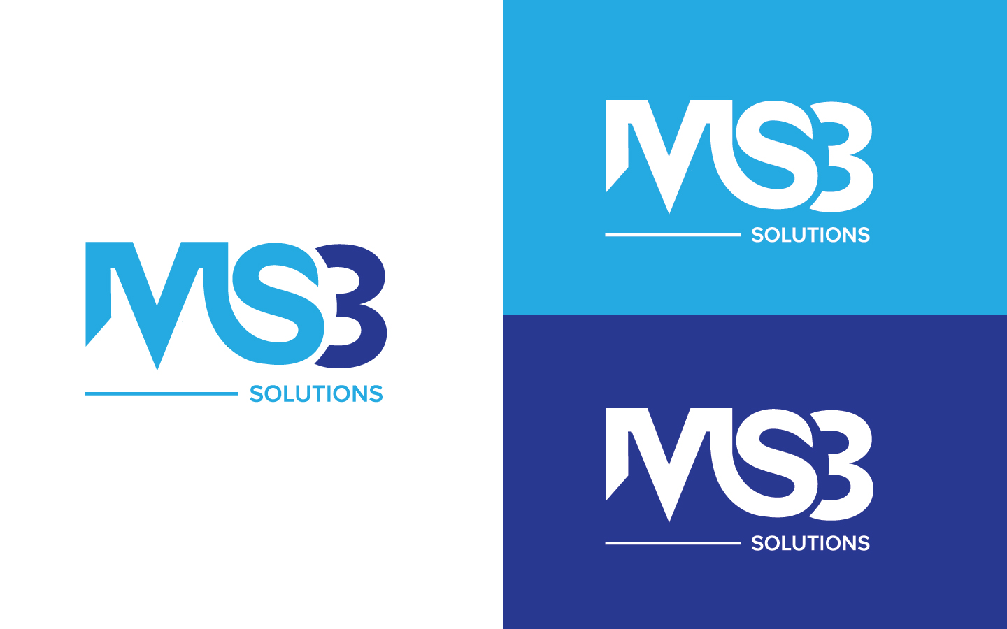 Logo-Design von DG für MS3 Solutions | Design #11088541