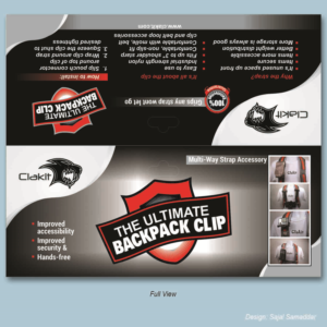 Backpack Accessory company needs product package design | Packaging Design by Sajal Samaddar