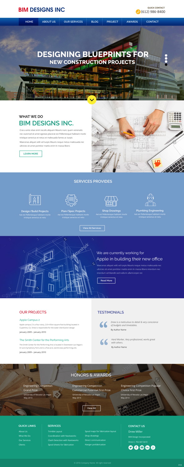 Diseño Web por pb para BIM Designs Incorporated | Diseño #11087621