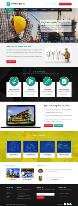 Web Design by pb for BIM Designs Incorporated | Design: #11088552