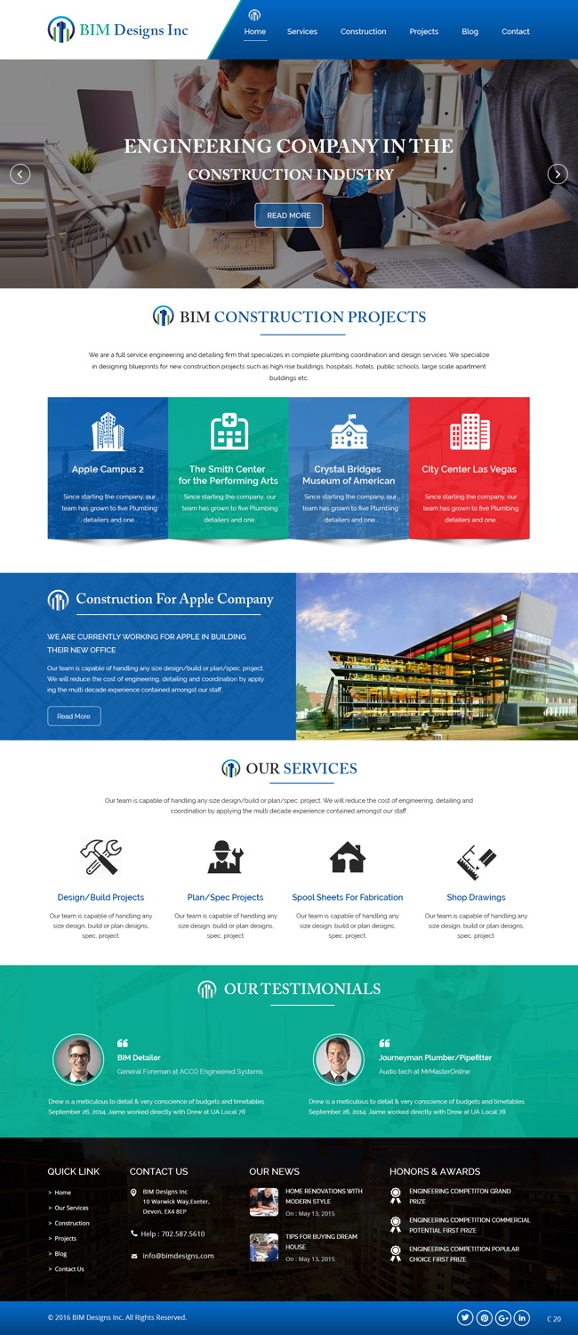 Web Design by pb for BIM Designs Incorporated | Design #11088561