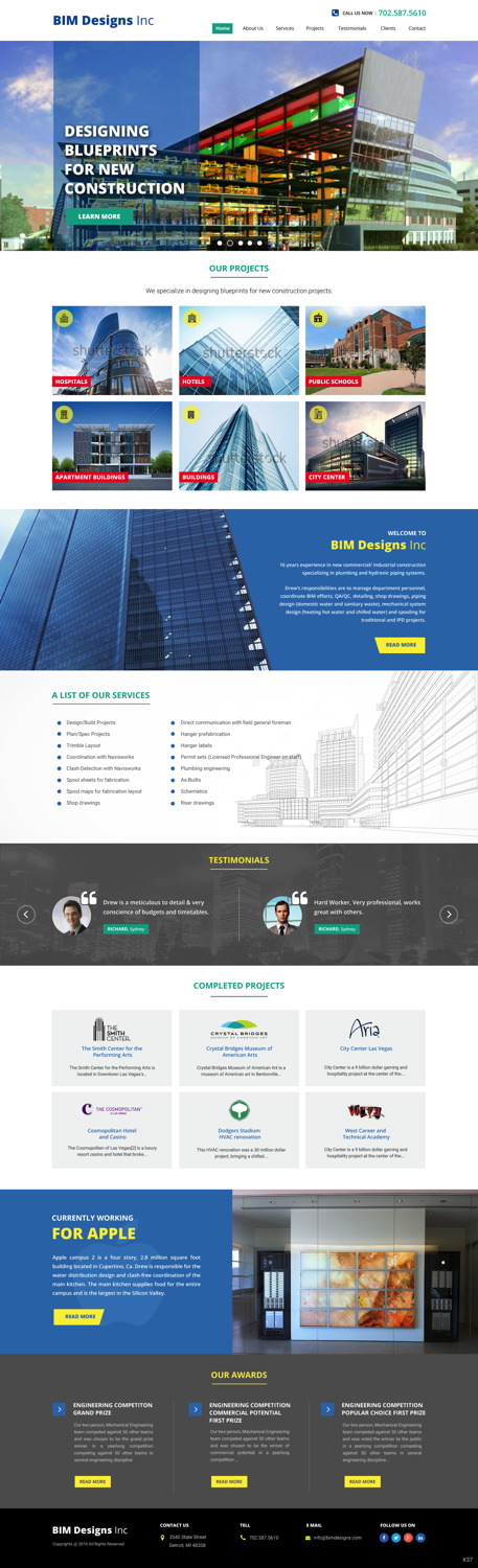 Web Design par pb pour BIM Designs Incorporated | Design #11088563