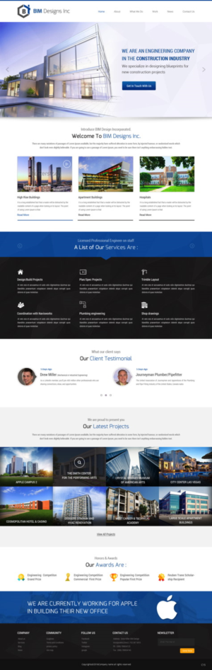 Diseño Web por pb para BIM Designs Incorporated | Diseño: #11088569
