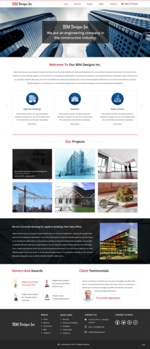 Web Design by pb for BIM Designs Incorporated | Design: #11088571
