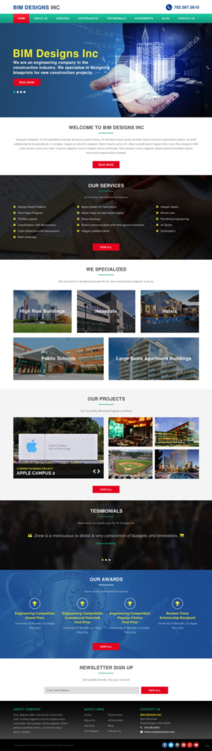 Web Design by pb for BIM Designs Incorporated | Design: #11097488
