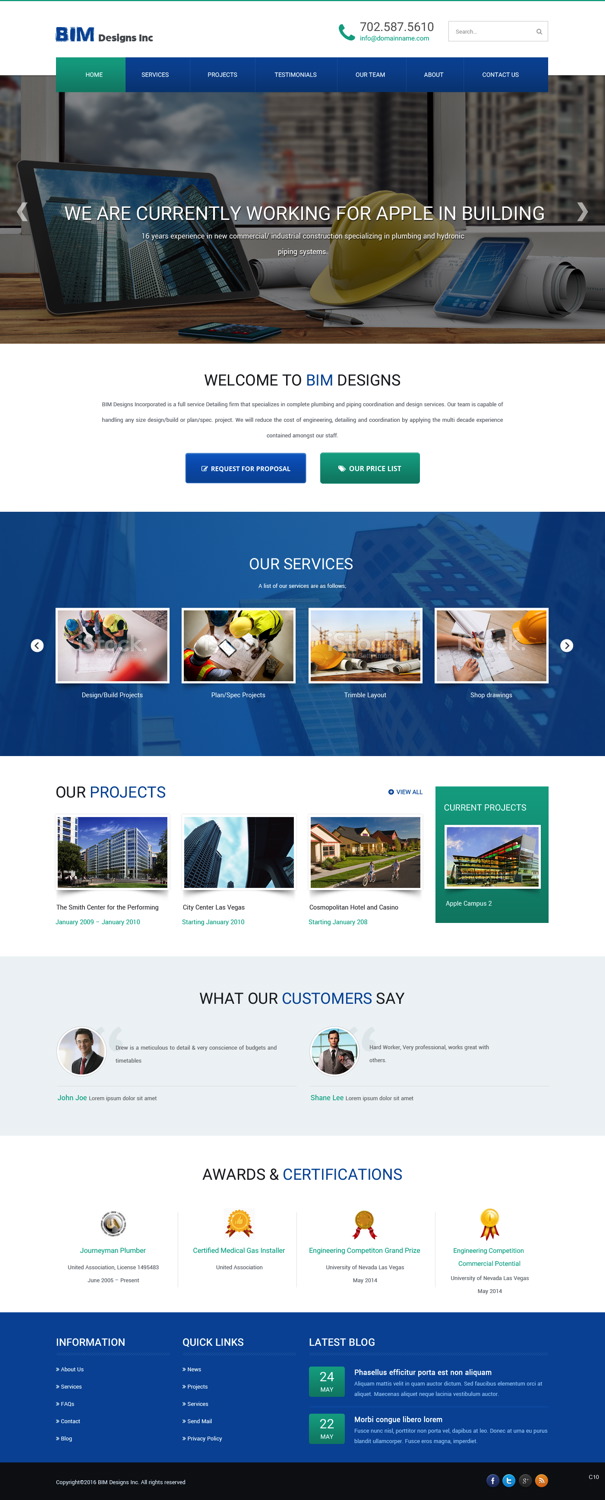 Web Design by pb for BIM Designs Incorporated | Design #11097489