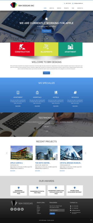 Web Design by pb for BIM Designs Incorporated | Design: #11097494