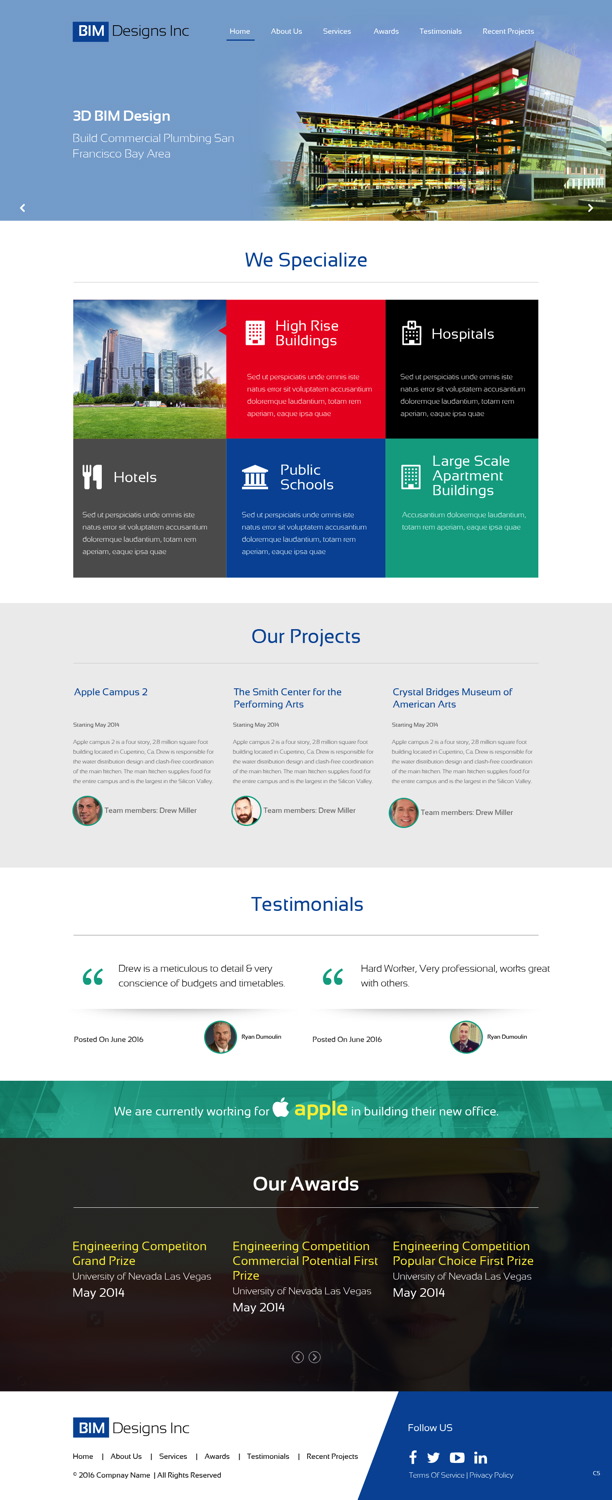 Web Design by pb for BIM Designs Incorporated | Design #11097495