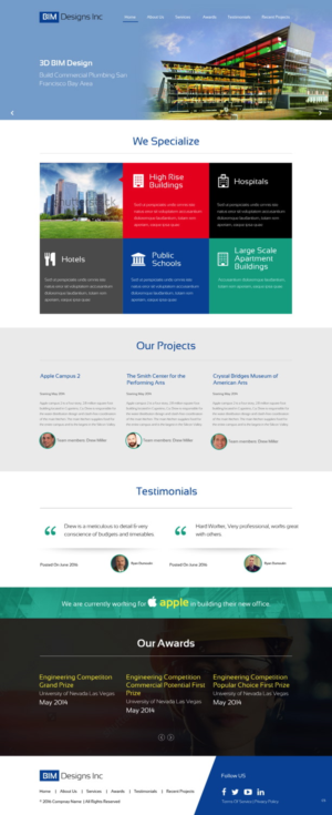 Web Design by pb for BIM Designs Incorporated | Design: #11097495