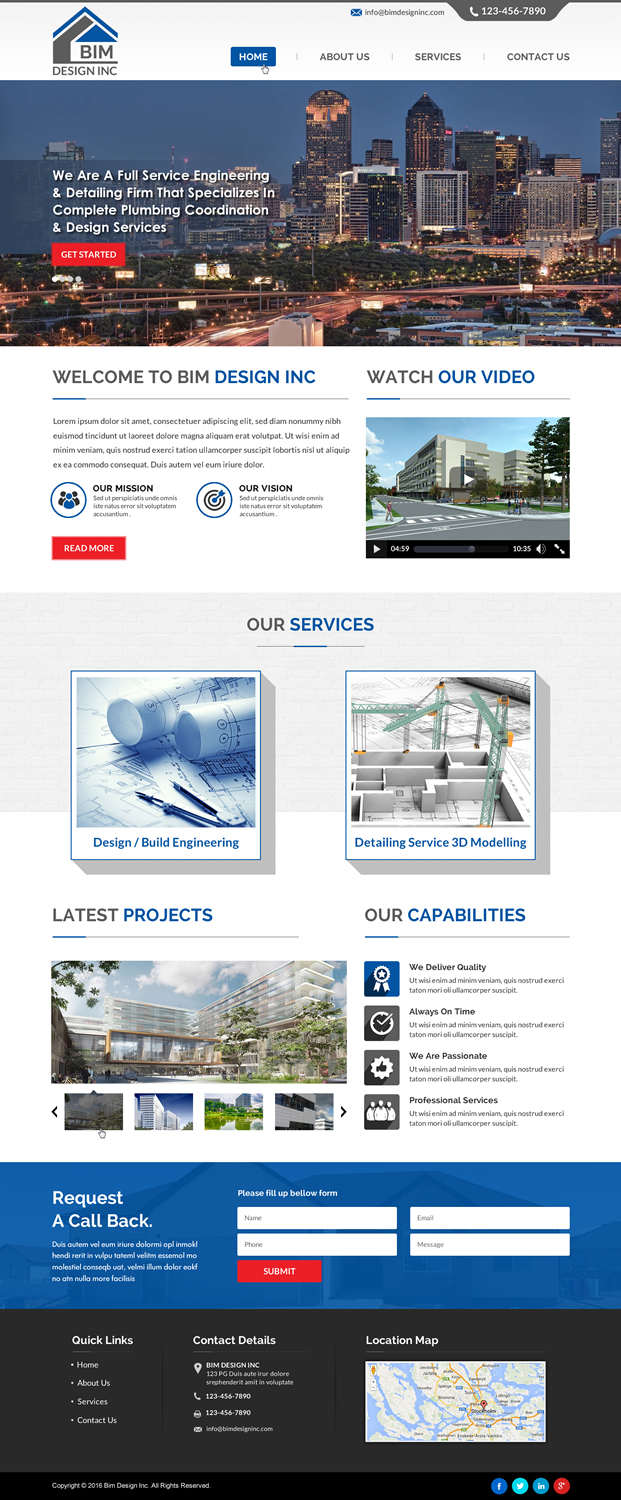 Web Design by Sbss for BIM Designs Incorporated | Design #11089763