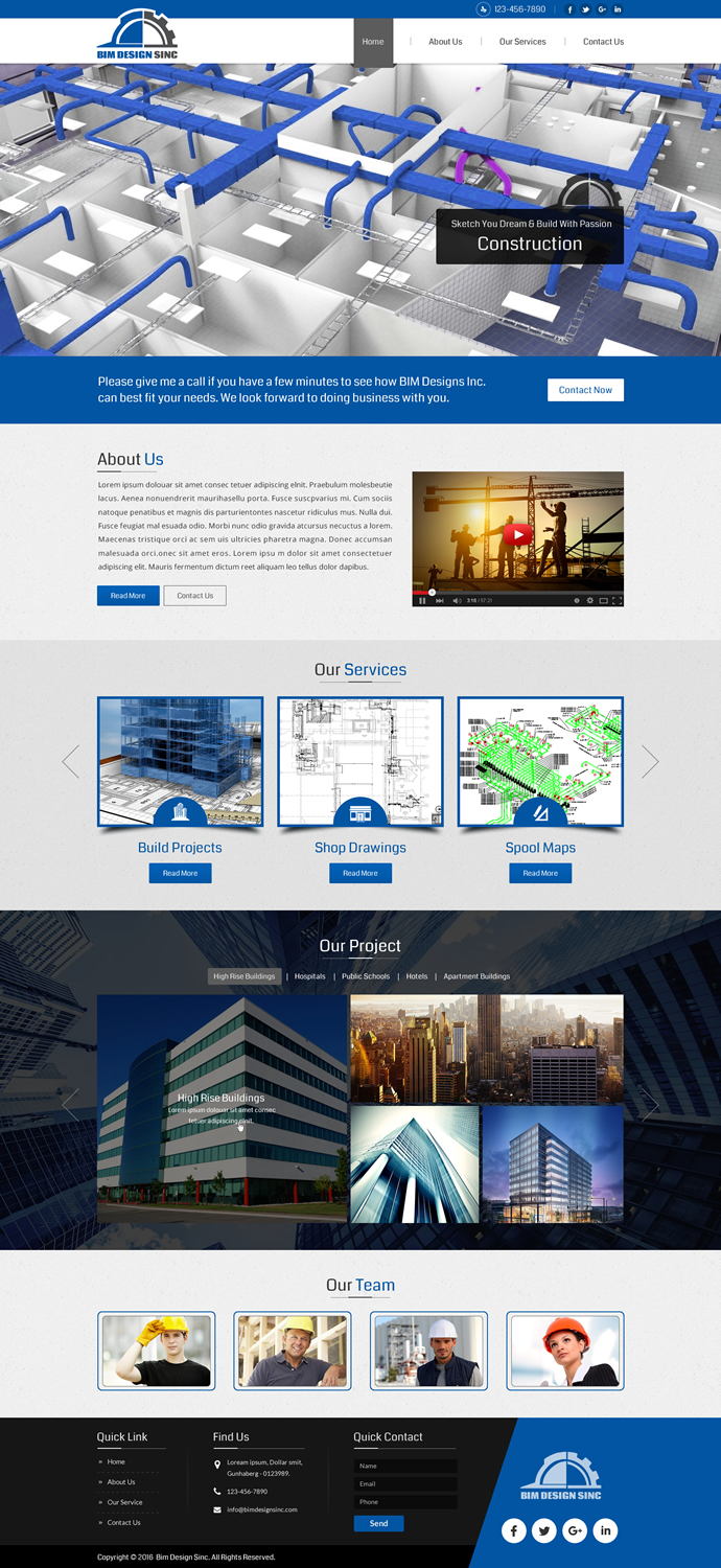 Web Design by Sbss for BIM Designs Incorporated | Design #11107708