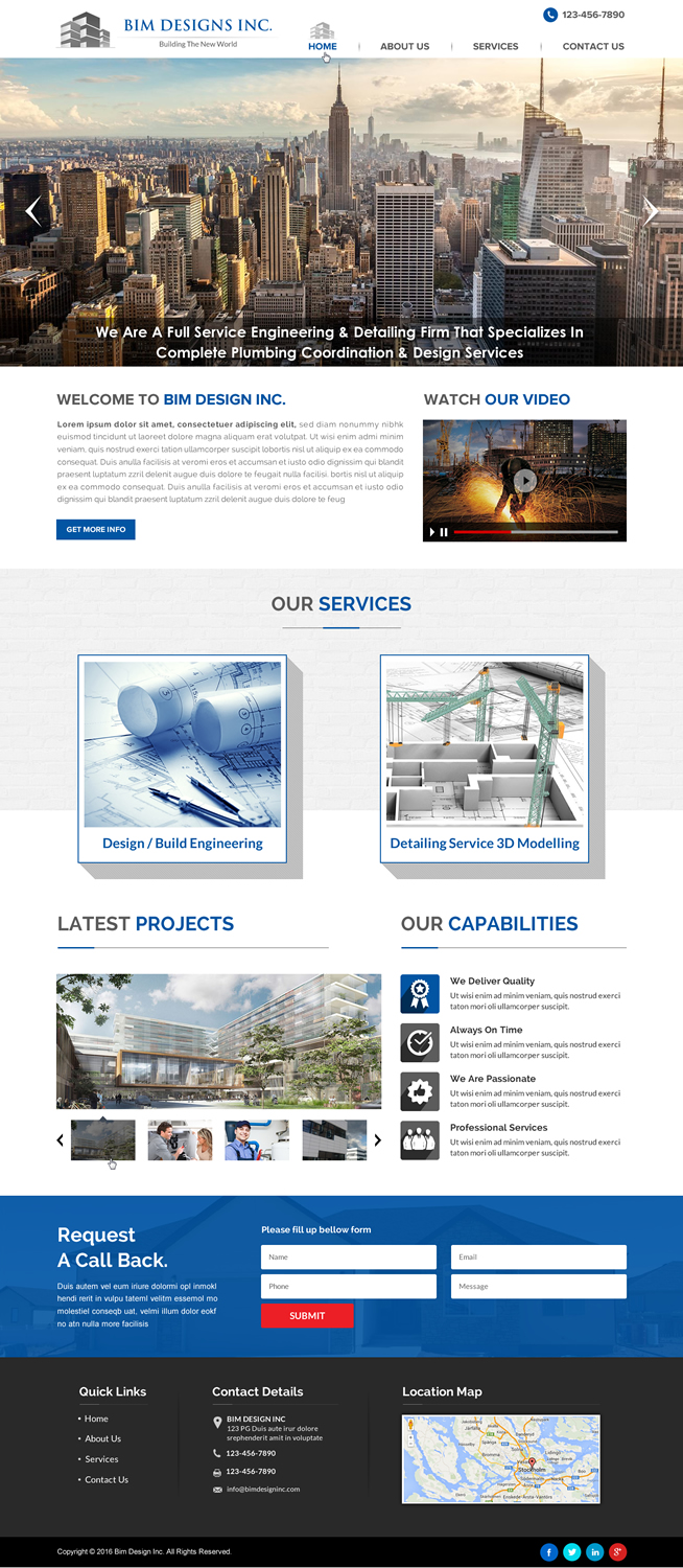 Web Design by Sbss for BIM Designs Incorporated | Design #11135883