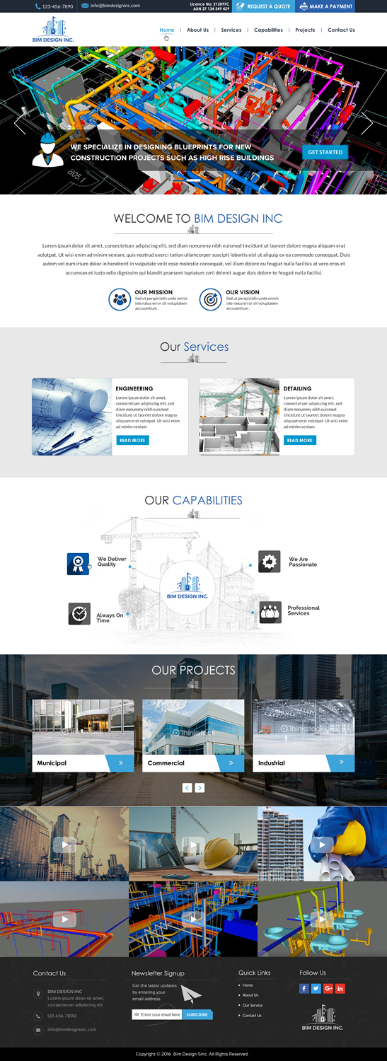 Web Design by Sbss for BIM Designs Incorporated | Design #11269388