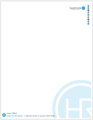 Word Template Design by Imazing for TalentCode HR | Design: #11226413