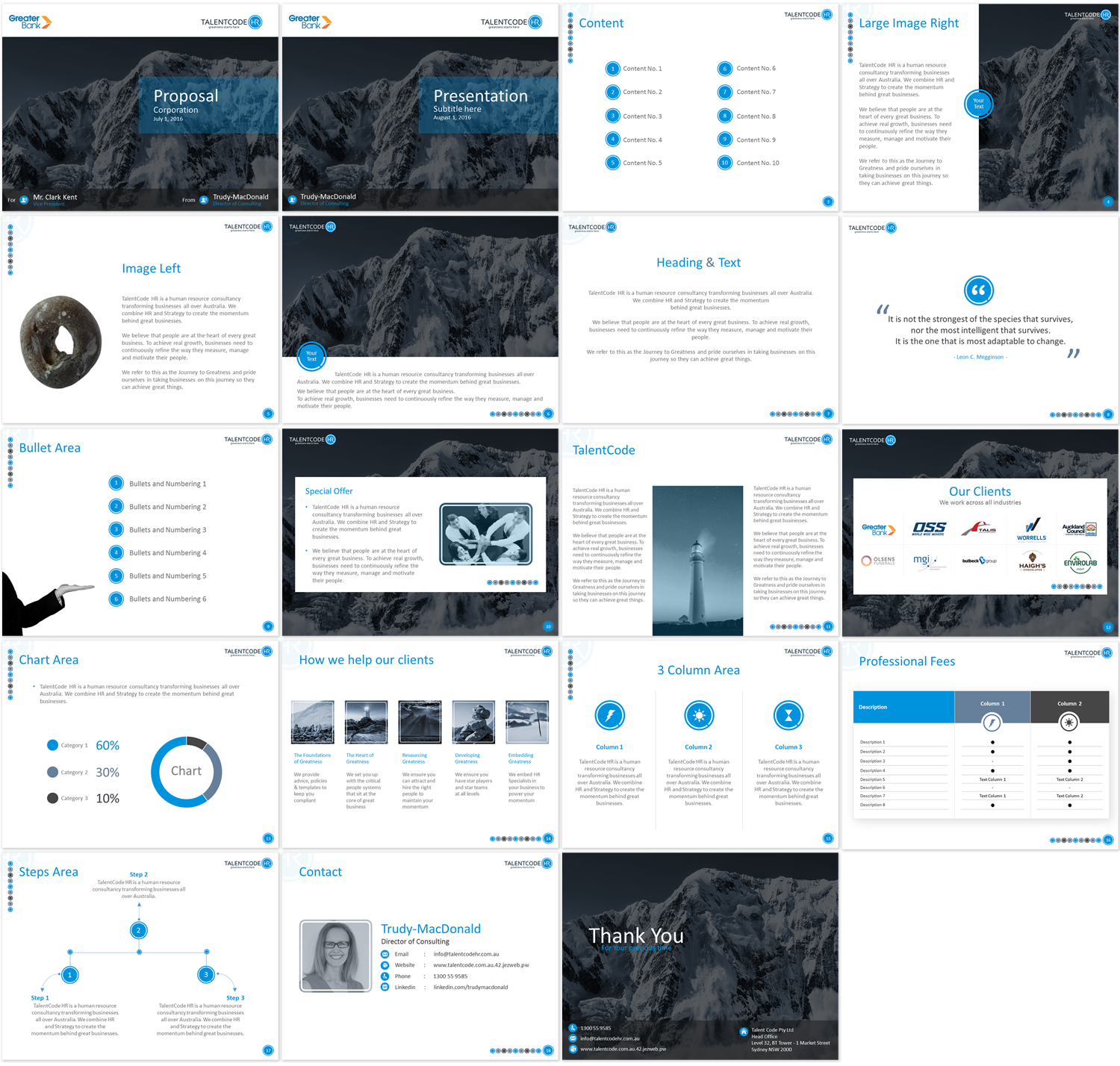 Word Template Design by Imazing for TalentCode HR | Design #11272052