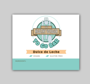 Healthy Voyager To Go Vegan Snack Bars Label | Label Design by maricreatives