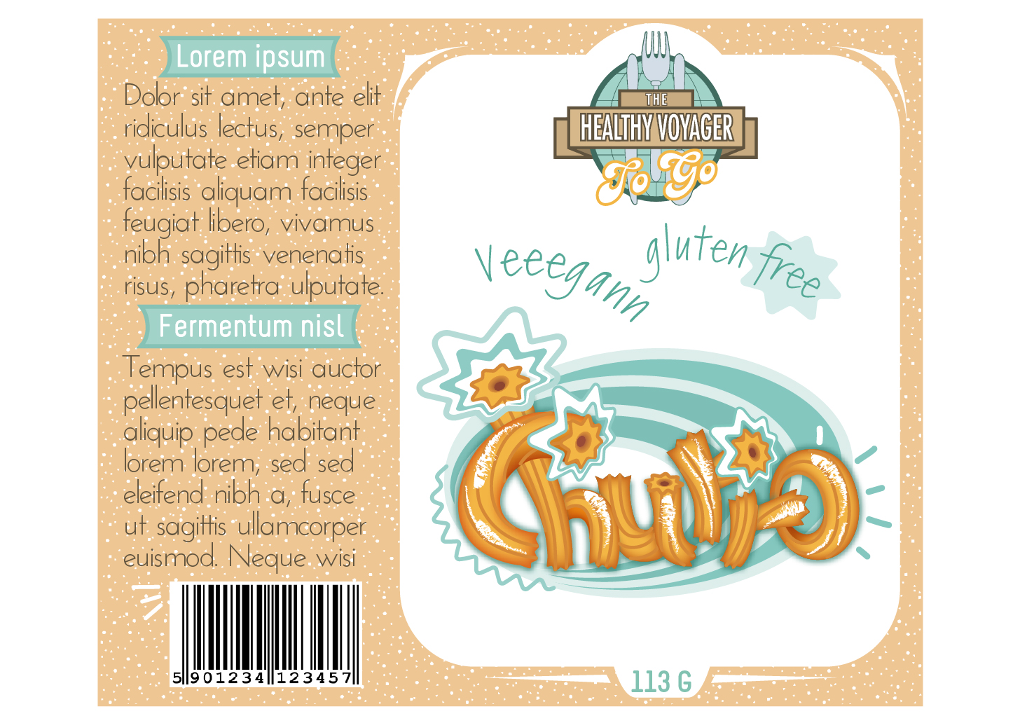 Etikett-Design von Oomori  für The Healthy Voyager | Design #11254180