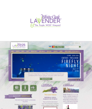 Logo Design by IMD-HUB for White Oak Lavender/ My Lavender Lifestyle | Design: #11070142