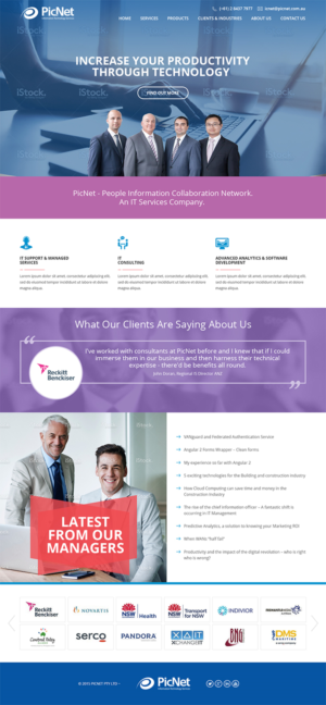 Web Design par RupalTechno pour PicNet Pty Ltd | Design : #11124201
