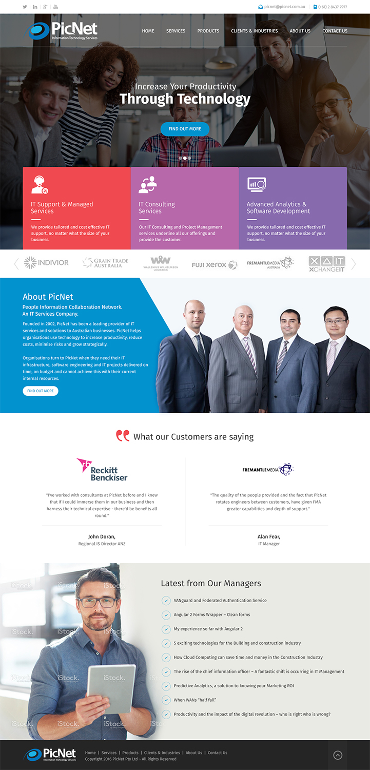 Diseño Web por RupalTechno para PicNet Pty Ltd | Diseño #11124722