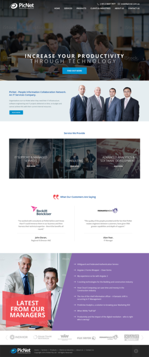 Web Design par RupalTechno pour PicNet Pty Ltd | Design : #11125217