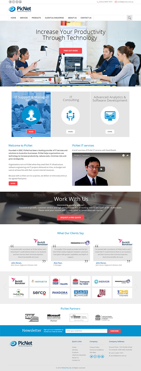 Web Design by RupalTechno for PicNet Pty Ltd | Design #11147794